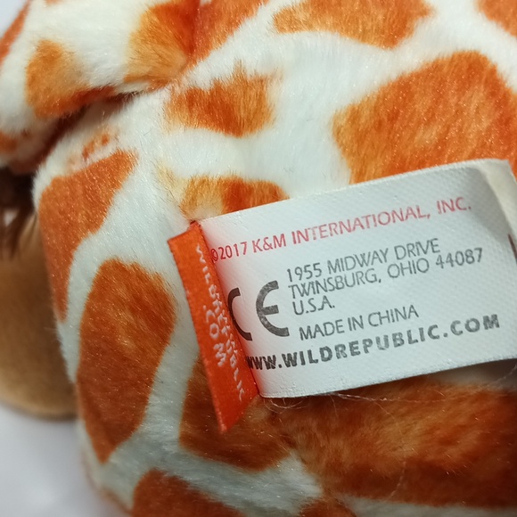 Wild Republic 13" giraffe baby plush 2017 stuffed animal toy doll EUC. - Picture 4 of 6